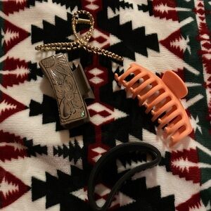 Brown Floral Hair Clip